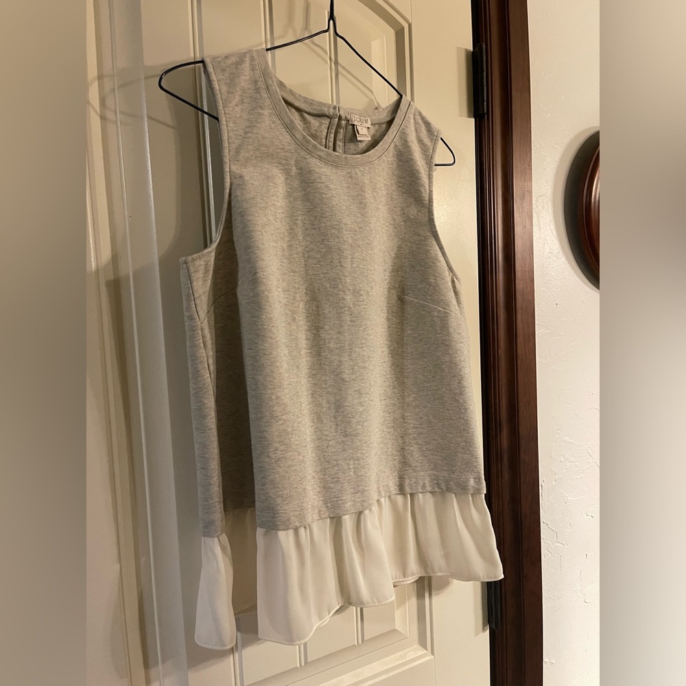 Super cute J. Crew ruffle hem top.